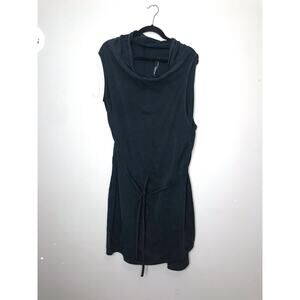 Harputs Own 3-hole black wrap sleeveless dress